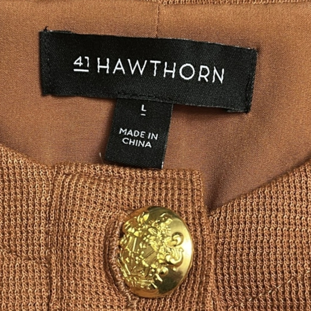 41 Hawthorn Button Front Jacket Sz L - Picture 3 of 6